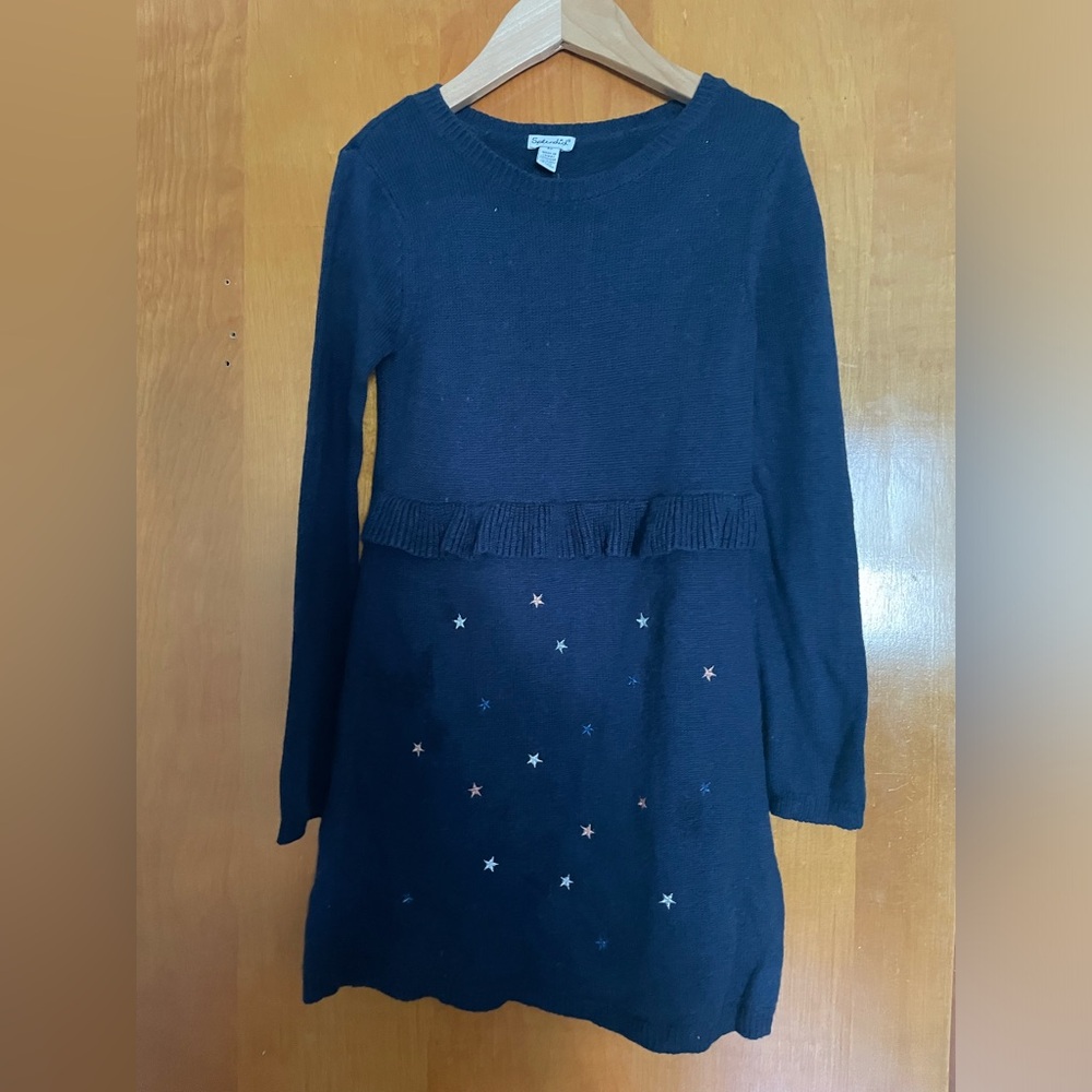 Splendid sweater dress blue with stars